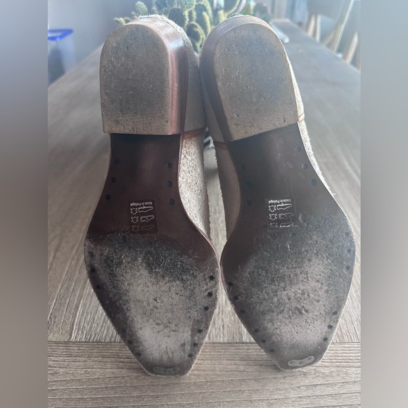 We The Free/Free People Montage Tall Leather Western Cowboy Boots- Worn 1x - Picture 11 of 16